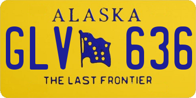 AK license plate GLV636