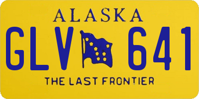 AK license plate GLV641
