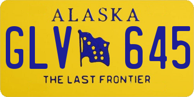 AK license plate GLV645