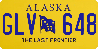 AK license plate GLV648