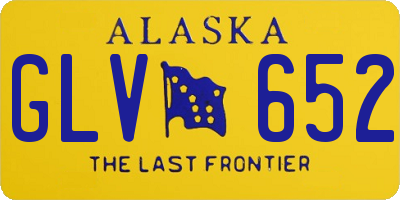 AK license plate GLV652