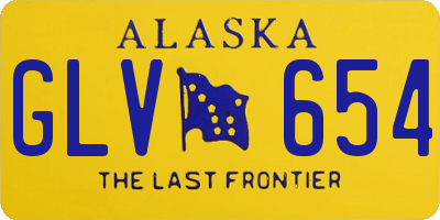 AK license plate GLV654