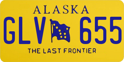 AK license plate GLV655