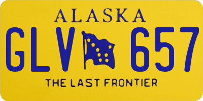AK license plate GLV657