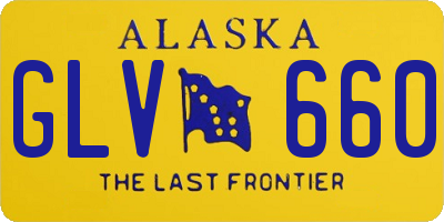 AK license plate GLV660