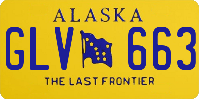 AK license plate GLV663