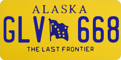 AK license plate GLV668