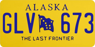 AK license plate GLV673