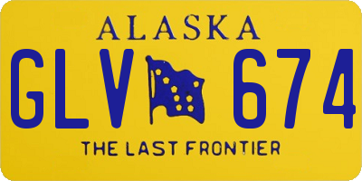 AK license plate GLV674