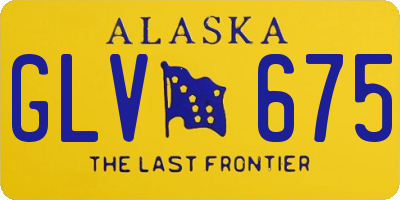 AK license plate GLV675