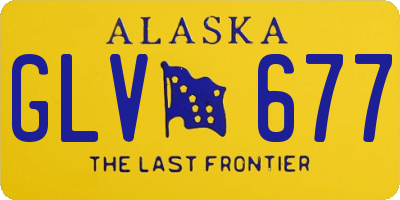 AK license plate GLV677