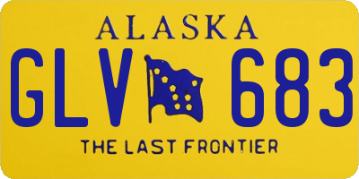 AK license plate GLV683