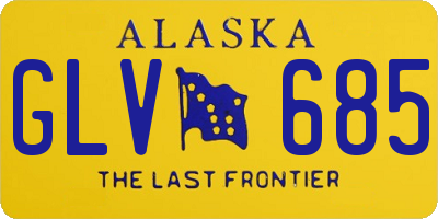 AK license plate GLV685