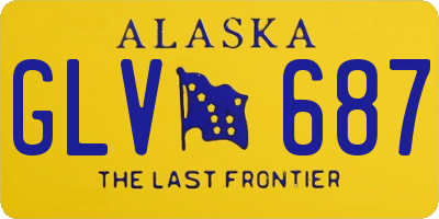 AK license plate GLV687