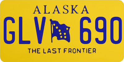 AK license plate GLV690