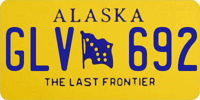 AK license plate GLV692