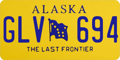 AK license plate GLV694