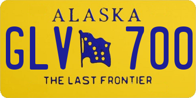 AK license plate GLV700