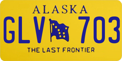 AK license plate GLV703