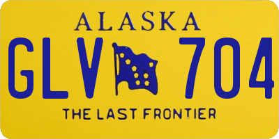 AK license plate GLV704