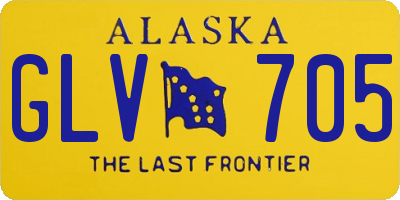 AK license plate GLV705