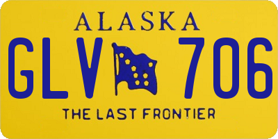 AK license plate GLV706