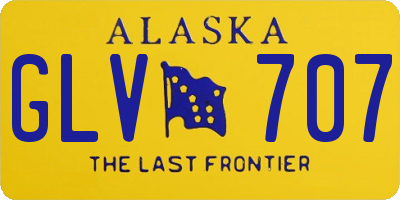 AK license plate GLV707