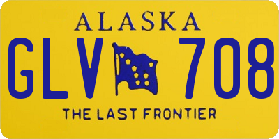AK license plate GLV708