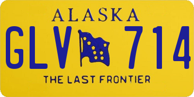 AK license plate GLV714