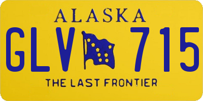 AK license plate GLV715