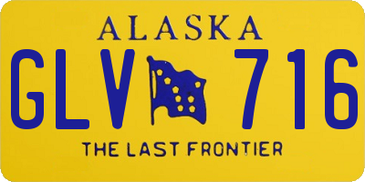 AK license plate GLV716