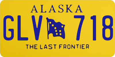 AK license plate GLV718