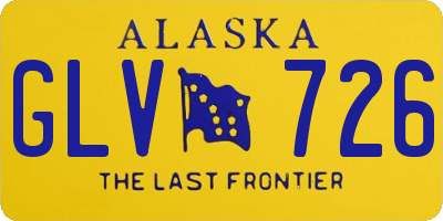 AK license plate GLV726
