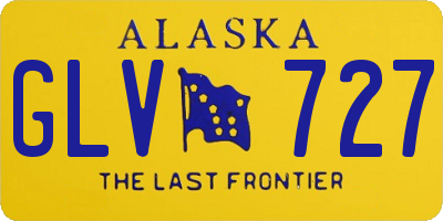 AK license plate GLV727