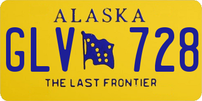 AK license plate GLV728