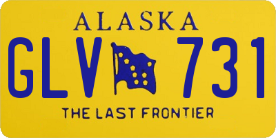 AK license plate GLV731