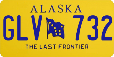 AK license plate GLV732