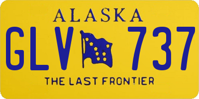 AK license plate GLV737