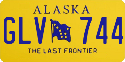 AK license plate GLV744