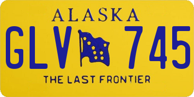 AK license plate GLV745