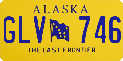 AK license plate GLV746