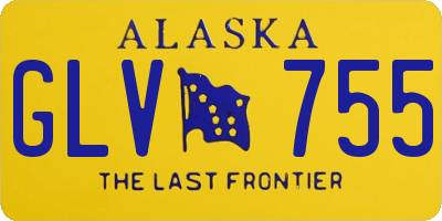 AK license plate GLV755