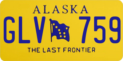 AK license plate GLV759