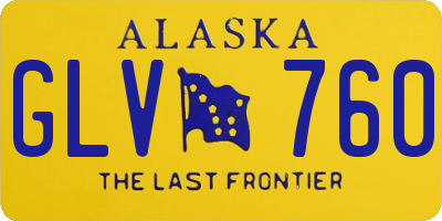 AK license plate GLV760