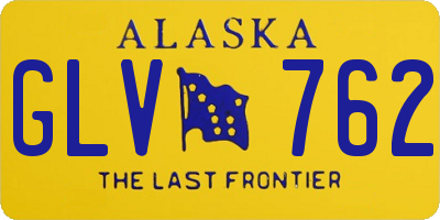 AK license plate GLV762