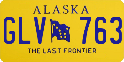AK license plate GLV763