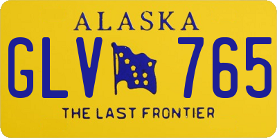 AK license plate GLV765