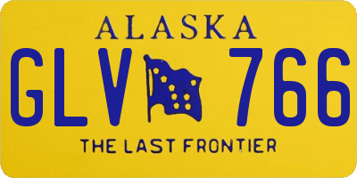 AK license plate GLV766