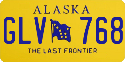 AK license plate GLV768