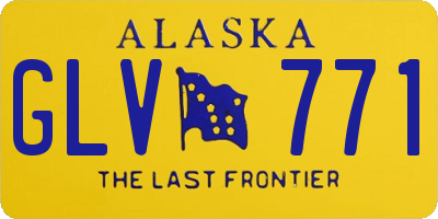 AK license plate GLV771